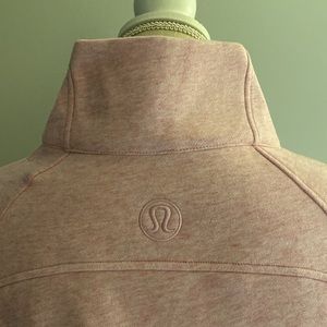 NWT Lululemon Scuba Oversized Funnel-Neck Half Zip/Heathered Vitapink Size M/L